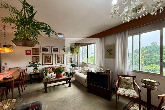 Sala de apartamento à venda com 3 quartos, 112m² em Santo Amaro, São Paulo