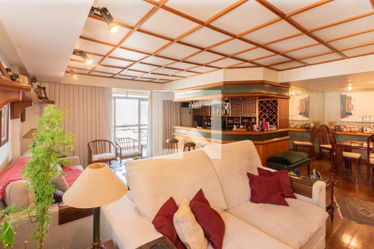 Sala de apartamento à venda com 4 quartos, 186m² em Tijuca, Rio de Janeiro