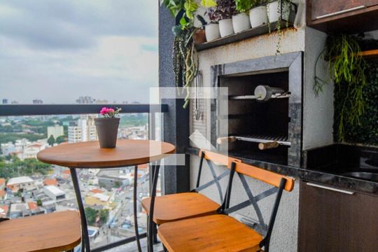 Varanda da Sala de apartamento à venda com 2 quartos, 60m² em Parque das Nações, Santo André