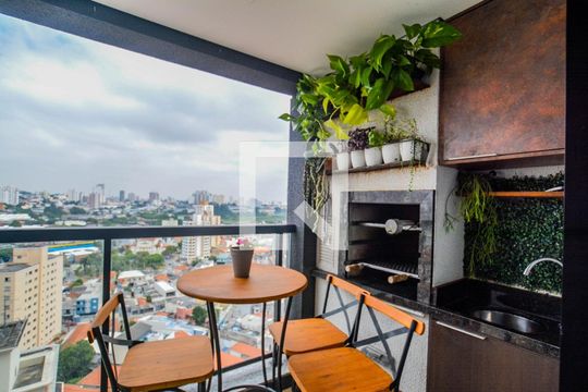 Varanda da Sala de apartamento à venda com 2 quartos, 60m² em Parque das Nações, Santo André