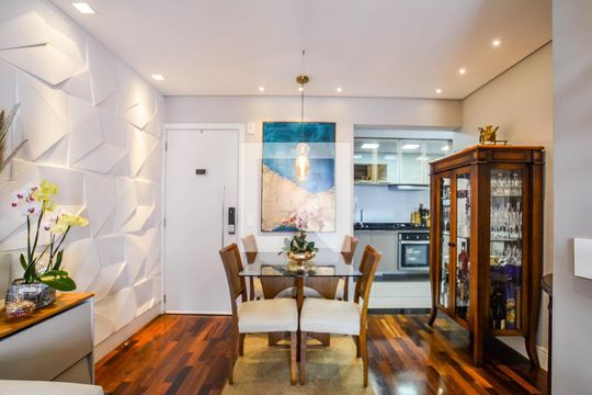 Sala de apartamento à venda com 2 quartos, 60m² em Parque das Nações, Santo André