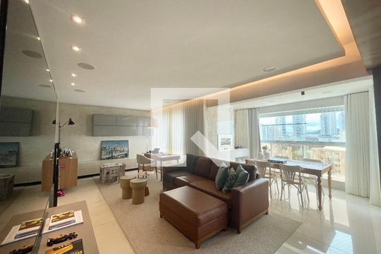 Sala de apartamento para alugar com 3 quartos, 126m² em Vila da Serra, Nova Lima