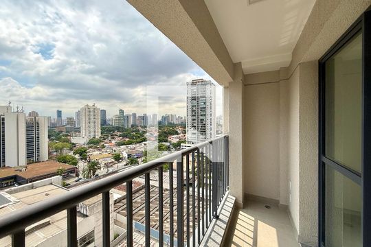 Sacada de kitnet/studio para alugar com 1 quarto, 24m² em Vila Cordeiro, São Paulo