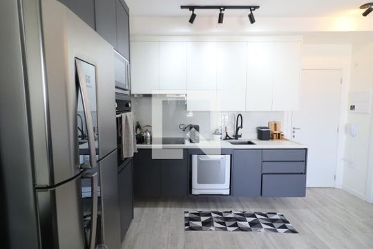 Sala/Cozinha de apartamento à venda com 1 quarto, 37m² em Presidente Altino, Osasco