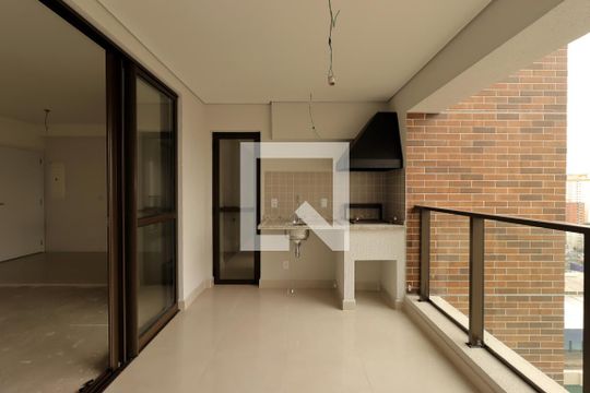 Varanda Gourmet de apartamento à venda com 3 quartos, 117m² em Vila Assunção, Santo André
