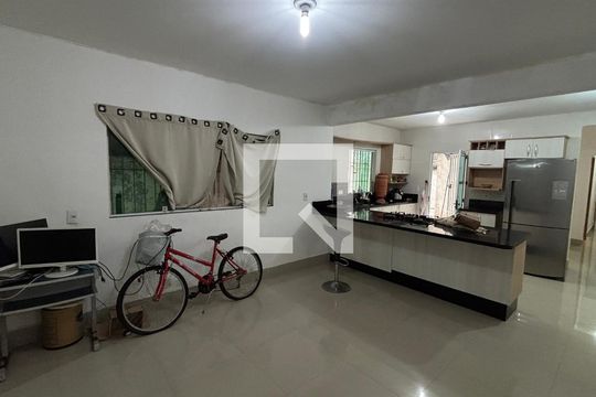 Sala de Jantar - Cozinha de casa para alugar com 2 quartos, 165m² em Parque Novo Oratório, Santo André