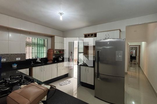 Sala de Jantar - Cozinha de casa para alugar com 2 quartos, 165m² em Parque Novo Oratório, Santo André