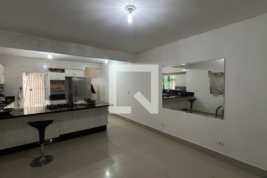Sala de Jantar - Cozinha de casa para alugar com 2 quartos, 165m² em Parque Novo Oratório, Santo André