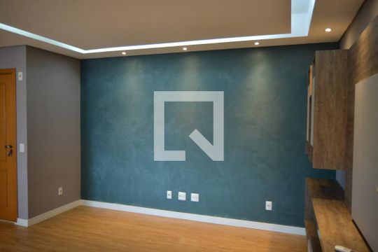 Sala de apartamento à venda com 3 quartos, 126m² em Vila Scarpelli, Santo André
