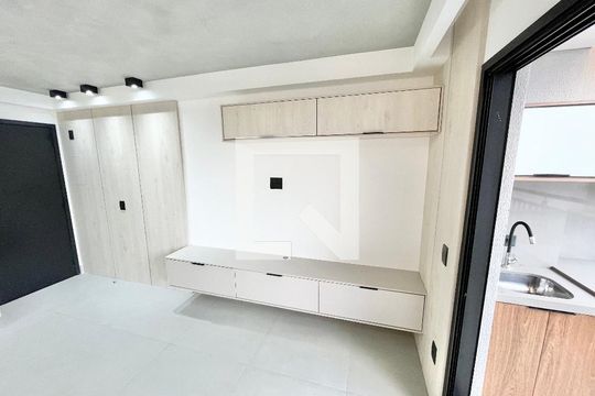 Sala/Quarto/Cozinha de apartamento para alugar com 1 quarto, 63m² em Jardim São Paulo, São Paulo
