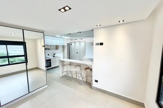 Sala/Quarto/Cozinha de apartamento para alugar com 1 quarto, 63m² em Jardim São Paulo, São Paulo