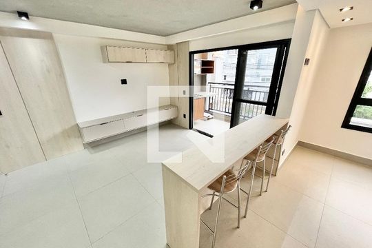 Sala/Quarto/Cozinha de apartamento para alugar com 1 quarto, 63m² em Jardim São Paulo, São Paulo