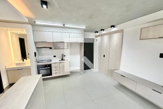 Sala/Quarto/Cozinha de apartamento para alugar com 1 quarto, 63m² em Jardim São Paulo, São Paulo