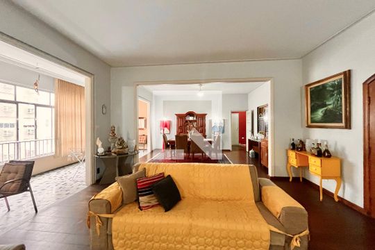 Sala  de apartamento à venda com 4 quartos, 300m² em Copacabana, Rio de Janeiro