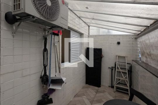 Varanda da Sala de apartamento para alugar com 1 quarto, 54m² em Macuco, Santos