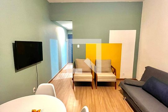 Sala de apartamento à venda com 1 quarto, 36m² em Copacabana, Rio de Janeiro