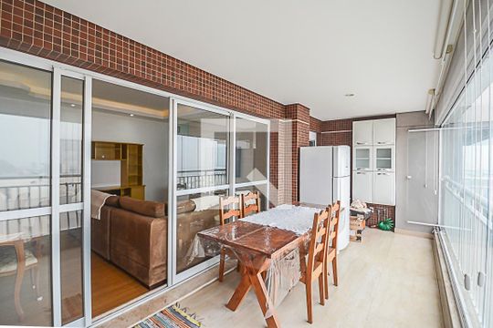 Varanda gourmet de apartamento à venda com 3 quartos, 127m² em Jardim Chácara Inglesa, São Bernardo do Campo