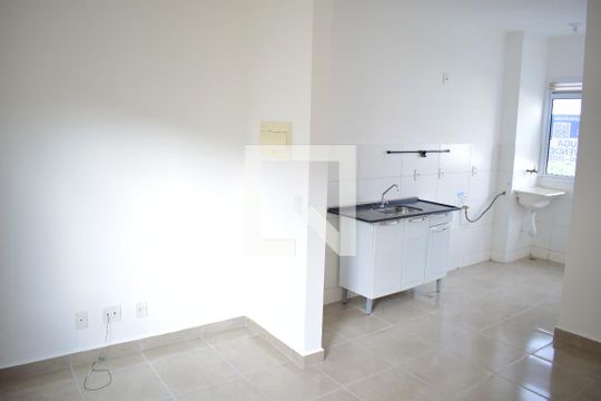 Sala/Cozinha de apartamento para alugar com 2 quartos, 48m² em Valentina Figueiredo, Ribeirão Preto