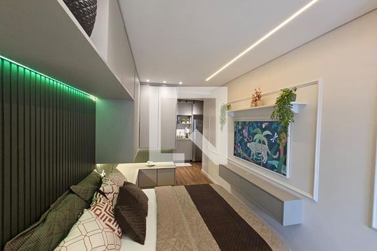 Sala / Quarto de apartamento para alugar com 1 quarto, 25m² em Vila Guarani (Zona Sul), São Paulo