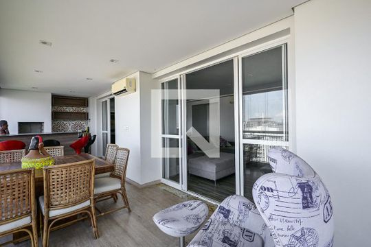 Varanda de apartamento à venda com 4 quartos, 222m² em Vila Morumbi, São Paulo