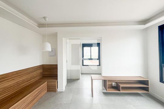 Sala/Cozinha de apartamento para alugar com 1 quarto, 34m² em Santana, São Paulo