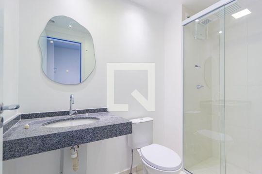 Banheiro de kitnet/studio à venda com 1 quarto, 25m² em Vila Prudente, São Paulo