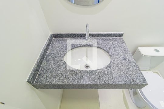 Detalhe - Banheiro de kitnet/studio à venda com 1 quarto, 25m² em Vila Prudente, São Paulo