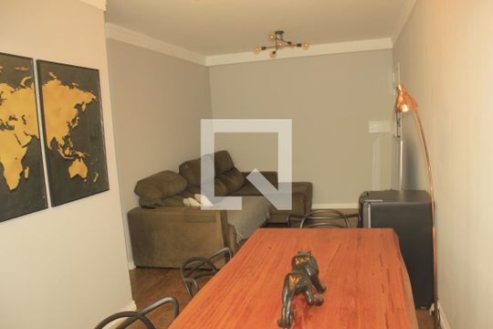 Sala com varanda Gourmet  de apartamento à venda com 2 quartos, 59m² em Picanço, Guarulhos