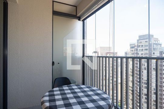 Varanda do Quarto de kitnet/studio para alugar com 1 quarto, 23m² em Consolação, São Paulo