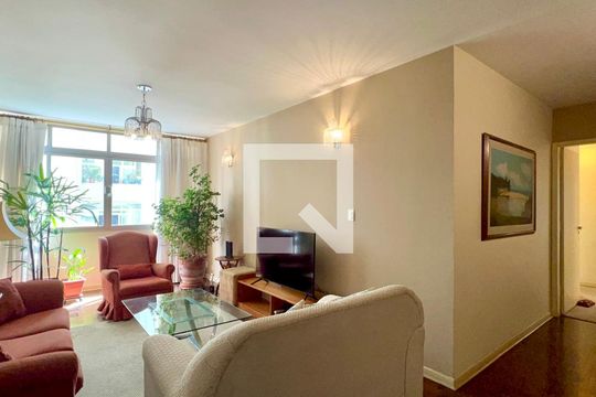 Sala de apartamento para alugar com 3 quartos, 186m² em Paraíso, São Paulo