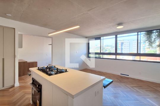 Sala/Cozinha de apartamento para alugar com 2 quartos, 65m² em Vila Ipojuca, São Paulo