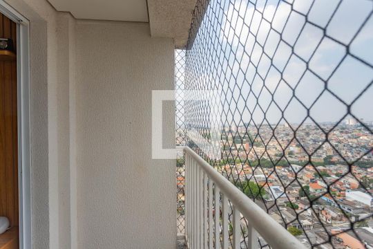 Varanda da sala de apartamento para alugar com 2 quartos, 56m² em Taboão, São Bernardo do Campo