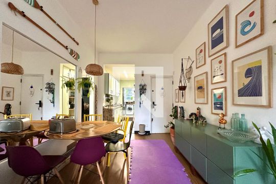Sala de apartamento à venda com 2 quartos, 67m² em Jardim Botânico, Rio de Janeiro