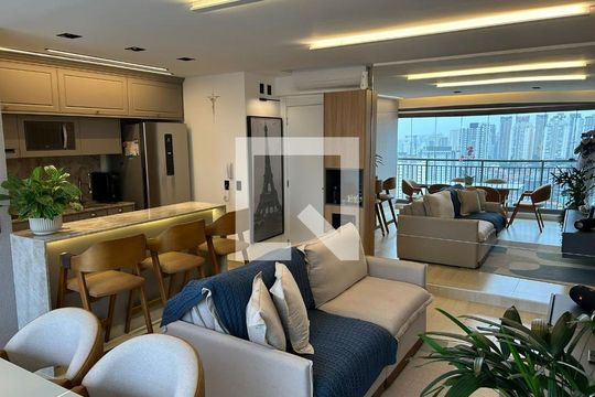 Sala de apartamento à venda com 3 quartos, 79m² em Vila Dom Pedro I, São Paulo
