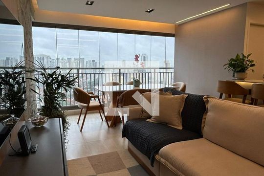 Sala de apartamento à venda com 3 quartos, 79m² em Vila Dom Pedro I, São Paulo
