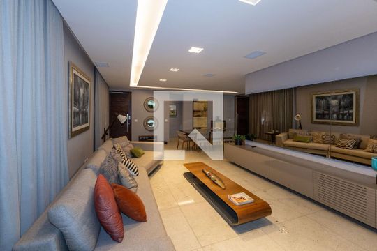 Sala de TV de casa de condomínio à venda com 4 quartos, 328m² em Quintas do Sol, Nova Lima