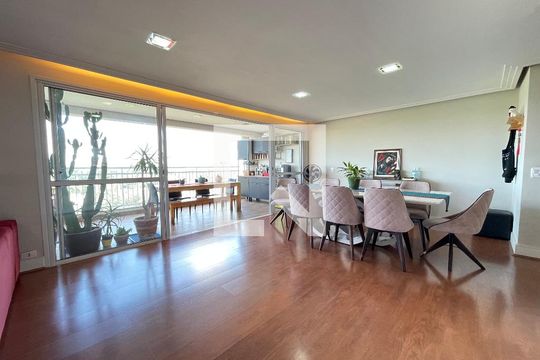 Sala de apartamento à venda com 4 quartos, 134m² em Jardim Olympia, São Paulo