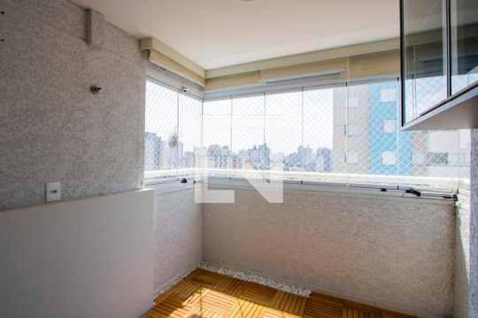 Varanda da sala de apartamento para alugar com 2 quartos, 60m² em Vila Valparaíso, Santo André