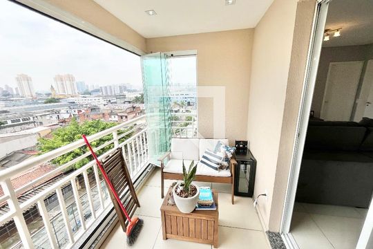 Varanda da Sala de apartamento à venda com 2 quartos, 78m² em Jardim Pereira Leite, São Paulo