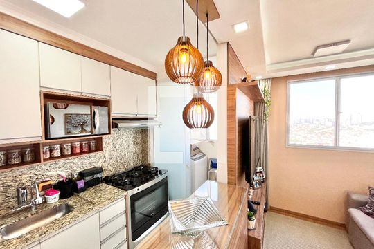 Sala/Cozinha de apartamento à venda com 2 quartos, 39m² em Vila Santa Maria, São Paulo