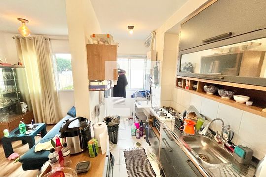 Sala/Cozinha de apartamento à venda com 2 quartos, 42m² em Vila Nova Cachoeirinha, São Paulo