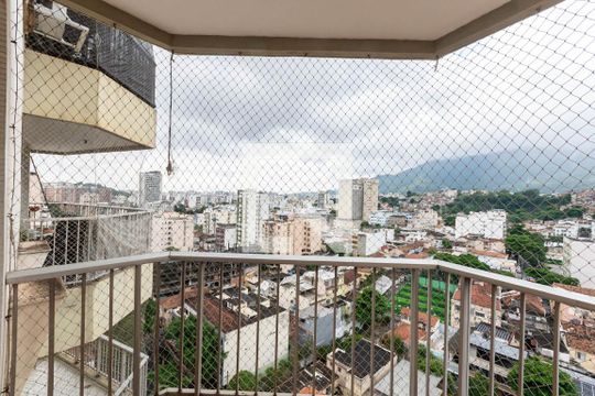 Varanda da Sala de apartamento à venda com 3 quartos, 122m² em Grajaú, Rio de Janeiro