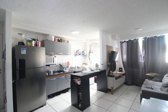 Sala/Cozinha de apartamento à venda com 2 quartos, 45m² em Curicica, Rio de Janeiro