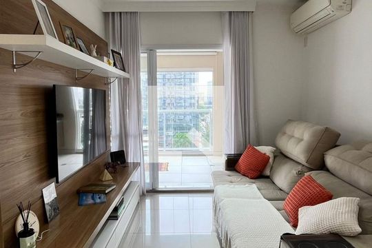 Sala de apartamento para alugar com 2 quartos, 70m² em Vila Gertrudes, São Paulo