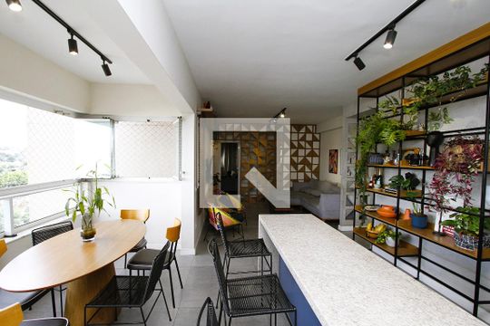 Sala de apartamento para alugar com 3 quartos, 110m² em Jk, Contagem