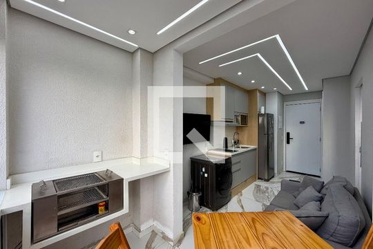 Sacada de kitnet/studio para alugar com 1 quarto, 25m² em Vila Andrade, São Paulo