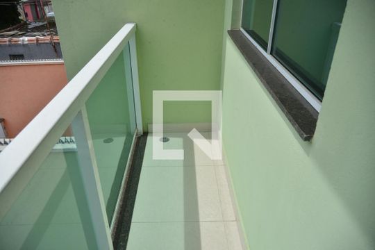 Varanda da Sala de casa para alugar com 3 quartos, 130m² em Vila Eldizia, Santo André