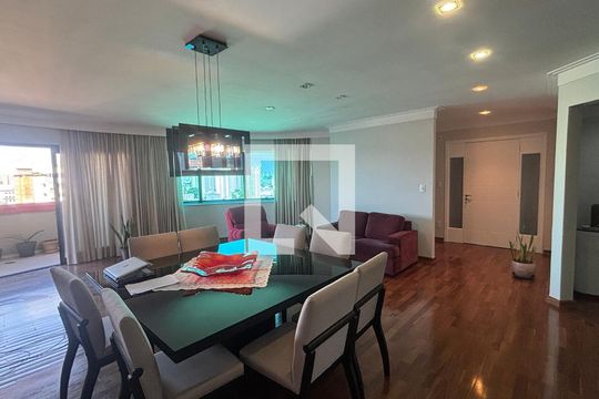 Sala - Sala de Jantar de apartamento para alugar com 4 quartos, 216m² em Vila Bastos, Santo André