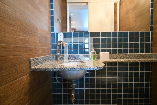 Lavabo de apartamento para alugar com 3 quartos, 206m² em Vila Sonia, São Paulo