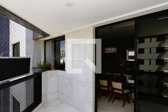 Varanda da Sala de apartamento para alugar com 4 quartos, 185m² em Belvedere, Belo Horizonte